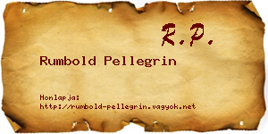 Rumbold Pellegrin névjegykártya